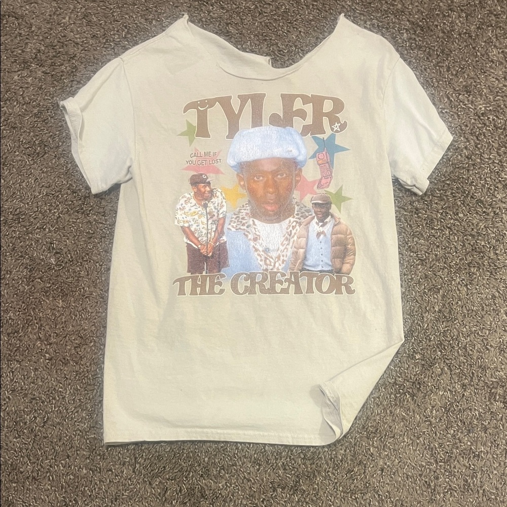 Kids White Graphic T-Shirt